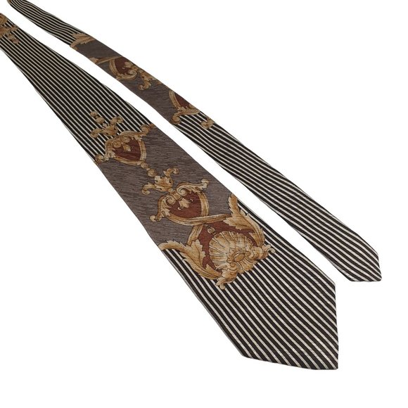 Bachrach Mens Necktie Italian Designer Accessory Vintage Office Dad Gift - Picture 1 of 6